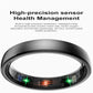 Smart Ring Heart Rate Blood Oxygen Sleep Sports Size 13 - Silver