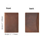 Minimalist Cowhide Card Holder Compact Wallet For Bank & Membership Cards - Ink Green