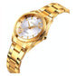 Waterproof Quartz Women Watch With Rhinestone Steel Strap - Delicate And Creative