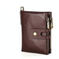 Men Rfid Leather Wallet with Card Slots - Red