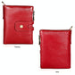 Men Rfid Leather Wallet with Card Slots - Red