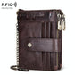 Men Leather Rfid Wallet - Secure & Stylish - Brown
