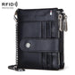 Men Leather Rfid Wallet - Secure & Stylish - Brown