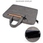 13.3 Inch Detachable Shoulder Laptop Bag - Frosted Pu Business - Dark Gray