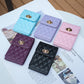 Vertical Card Bag With Metal Buckle For Mobile Phones - Black