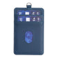Vertical Id Card Bag & Lanyard - Blue