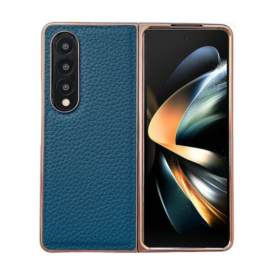 Star Series Nano Electroplating Pu Case For Samsung Galaxy Z Fold 4