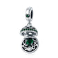 925 Sterling Silver Surprise Love Pendant For Diy Bracelets & Necklaces - Blue