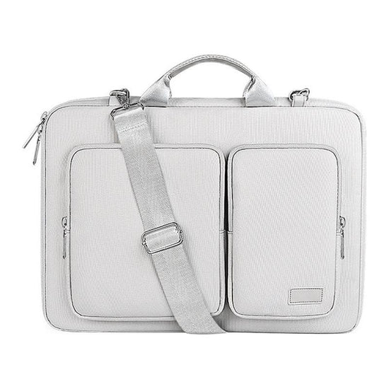 13.3 Inch Detachable Shoulder Laptop Bag - Thickened Polyester - Silver Gray
