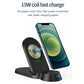 3 In 1 Foldable Wireless Charger For Smart Devices - White