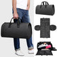 Shoe Compartment Travel Suit Bag - Compact & Organized - Dark Grey