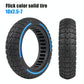 Colourful 2.5-7 Inch Honeycomb Tires for Xiaomi Scooter 4 / 4 Pro - Off-road Flick Design - Red