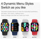 Waterproof Smart Watch With Colour Screen - 1 Inch