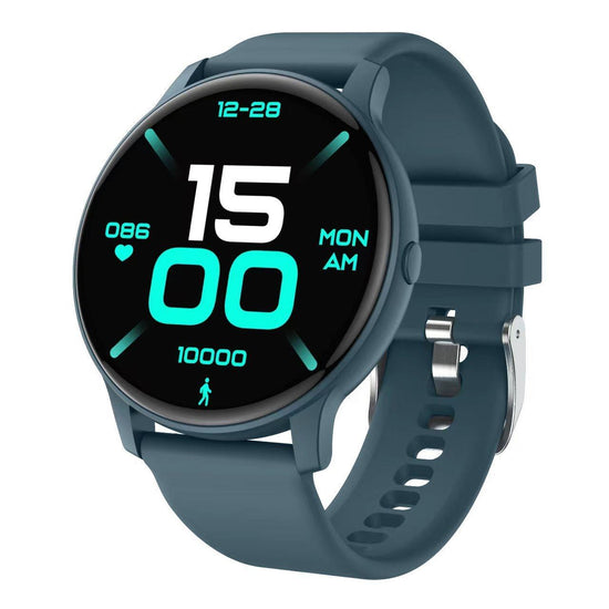 Bluetooth Talk Smartwatch Multi-Function Monitor Heart Rate / Blood Pressure / Blood Oxygen / Sleep - Blue