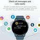 Bluetooth Talk Smartwatch Multi-Function Monitor Heart Rate / Blood Pressure / Blood Oxygen / Sleep - Blue