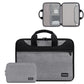 Waterproof Oxford Cloth Laptop Bag - Full Open Portable - 11 / 12 Inches - Black + Power Bag