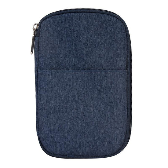 Multi Function Travel Storage Bag For Passports - Dark Blue