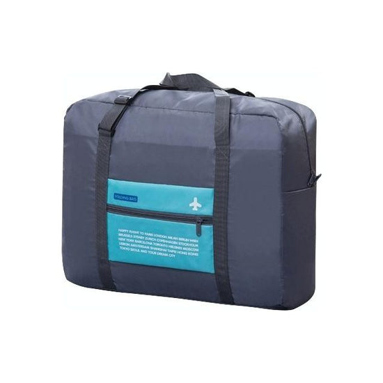 Foldable Nylon Travel Bag For Women And Men - Large Capacity - Sky Blue