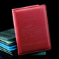 Stylish Pu Leather Driving License Holder Wallet - Blue