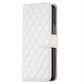 For Samsung Galaxy Z Fold4 5G Diamond Lattice Flip Wallet Case - Pink