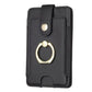 Metal Ring Card Bag Sticker For Mobile Phones - Black