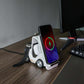 15W 3 In 1 Forklift Wireless Charger With Led Light - White