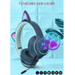 Foldable Led Headset With Mic Usb + 3.5Mm Port - Grey
