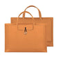 Waterproof Elastic Button Laptop Handbag - Pu Material - Khaki - 13.3/14 Inch