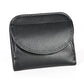 Women Leather Rfid Blocking Coin Purse - Compact Design - Black
