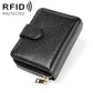 Men Anti-magnetic Leather Rfid Wallet - Black - Coffee