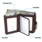Men Anti-magnetic Leather Rfid Wallet - Black - Coffee