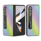 For Samsung Galaxy Z Fold4 5G Diamond Edge Case With Holder - Silver