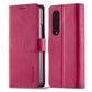 For Samsung Galaxy Z Fold4 5G Calf Leather Phone Case - Red
