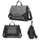 Anti-Drop Crossbody Laptop Bag - 16 Inch Airbag Design - Gray Black Equation