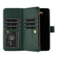 For Samsung Galaxy Z Fold4 5G Litchi Texture Zip Wallet - Green