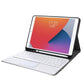 Bluetooth Keyboard Leather Case For Ipad Pro 10.5 With Touch Control - Lambskin Texture Compatible With 10.2 2021 & 2020 & 2019 / Air 3 - Gold
