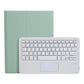 Bluetooth Keyboard Leather Case For Ipad Pro 10.5 With Touch Control - Lambskin Texture Compatible With 10.2 2021 & 2020 & 2019 / Air 3 - Gold