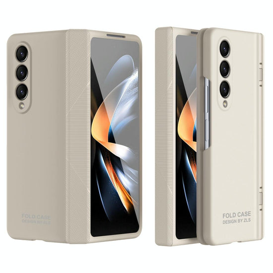 For Samsung Galaxy Z Fold4 5G Premium Hinged Folding Case - White