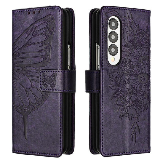 Butterfly Embossed Leather Phone Case