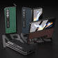 Premium Leather Phone Case With Holder For Samsung Galaxy Z Fold 4 / 5G - Luxury Design