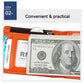 Anti-magnetic Leather Wallet with Zipper for Men - Rfid Protection - Coffee