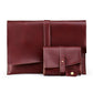 13.3 Inch Genuine Leather Laptop Bag With Power Adapter And Cable Winder - Coffee
