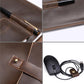 13.3 Inch Genuine Leather Laptop Bag With Power Adapter And Cable Winder - Coffee