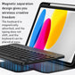Detachable Keyboard Tablet Case With Magnetic Skin Feel - Blue