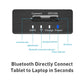 Detachable Keyboard Tablet Case With Magnetic Skin Feel - Blue
