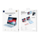 Detachable Keyboard Tablet Case With Magnetic Skin Feel - Blue