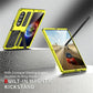 For Samsung Galaxy Z Fold4 5G Shockproof Metal Case With Holder - Yellow