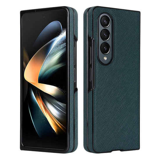 Foldable Cross Pattern Phone Case - Compact Design - Green