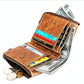 Men Leather Rfid Wallet - Antimagnetic - Coffee
