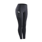 High Waist Slim Sports Leggings Women Xl Size - Black